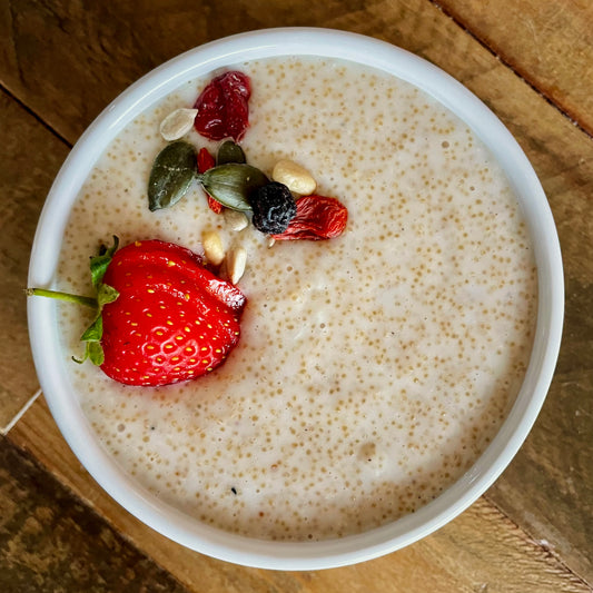 Creamy Amaranth Porridge with Berries & Seeds | Breakfast