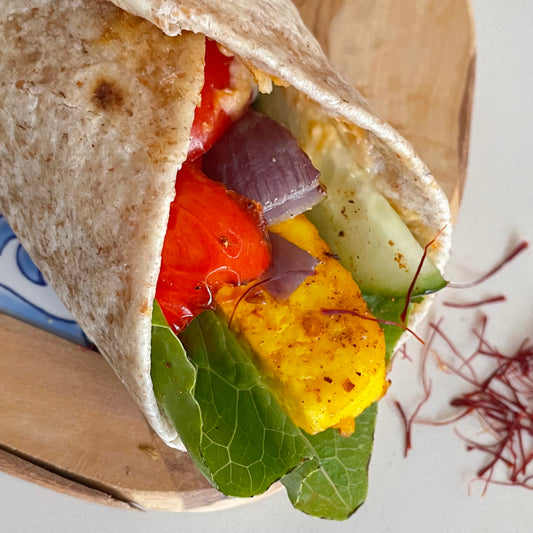 Exotic Saffron Wraps – Middle Eastern Flavours with Tofu or Cottage Cheese | Meals